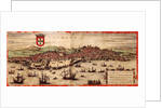 View of Lisbon and Tagus River by Frans Hogenberg