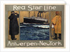 Red Star Line, 1908 by Henri Cassiers