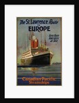 Canadian Pacific St. Lawrence Route To Europe, 1925 by William Dudley Burnett Ward the Younger