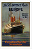 Canadian Pacific St. Lawrence Route To Europe, 1925 by William Dudley Burnett Ward the Younger