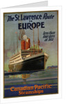 Canadian Pacific St. Lawrence Route To Europe, 1925 by William Dudley Burnett Ward the Younger