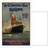 Canadian Pacific St. Lawrence Route To Europe, 1925 by William Dudley Burnett Ward the Younger