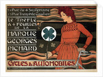 Cycles and cars Georges Richard, 1899 by Eugène Grasset