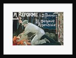 La Réforme le 21 Novembre, le masque anarchiste, 1897 by Henri Privat-Livemont