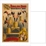 Ringling Bros, worlds greatest shows Raschetta brothers, marvelous somersaulting vaulters, c. 1900 by Courier Company Lith.