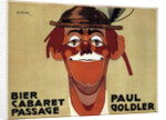 Bier Cabaret Passage. Paul Goldler, 1914 by Jo Steiner