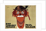 Bier Cabaret Passage. Paul Goldler, 1914 by Jo Steiner