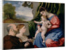 Madonna with child and two donors, 1525-1530 by Lorenzo Lotto