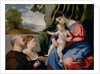 Madonna with child and two donors, 1525-1530 by Lorenzo Lotto