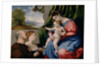 Madonna with child and two donors, 1525-1530 by Lorenzo Lotto