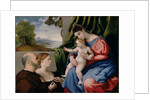 Madonna with child and two donors, 1525-1530 by Lorenzo Lotto