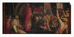 Pope Clement IV hands his insigna to the captains of the Guelph Party, 1563-1565 by Giorgio Vasari