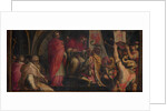 Pope Clement IV hands his insigna to the captains of the Guelph Party, 1563-1565 by Giorgio Vasari