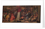 Pope Eugene IV disembarks at Leghorn to take refuge in Florence, 1563-1565 by Giorgio Vasari