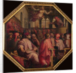 Speech by Antonio Giacomini for the war against Pisa in the Sala dei Duecento, 1563-1565 by Giorgio Vasari