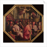 Speech by Antonio Giacomini for the war against Pisa in the Sala dei Duecento, 1563-1565 by Giorgio Vasari