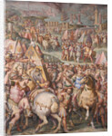 The emperor Maximilian lifts the Siege of Livorno, 1568-1571 by Giorgio Vasari