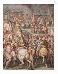 The emperor Maximilian lifts the Siege of Livorno, 1568-1571 by Giorgio Vasari