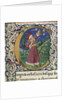 Claudius Ptolemy. Detail of a historiated initial C (Cosmographia), Second Half of the 15th cen by Anonymous