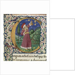 Claudius Ptolemy. Detail of a historiated initial C (Cosmographia), Second Half of the 15th cen by Anonymous