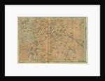 Map of Berlin Center, from a travel guide Baedekers Northeast Germany, 1892 by Leipzig Wagner & Debes