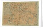 Map of Berlin Center, from a travel guide Baedekers Northeast Germany, 1892 by Leipzig Wagner & Debes
