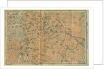 Map of Berlin Center, from a travel guide Baedekers Northeast Germany, 1892 by Leipzig Wagner & Debes