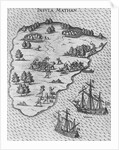 Death of Magellan on the Philippine island of Mactan. (From Levinus Hulsiuss Beschreibung der wunde by Anonymous