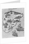 Death of Magellan on the Philippine island of Mactan. (From Levinus Hulsiuss Beschreibung der wunde by Anonymous