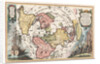 World map with Magellan?s circumnavigation (From Scherer?s Atlas novus), 1702-1703 by Heinrich Scherer