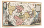 World map with Magellan?s circumnavigation (From Scherer?s Atlas novus), 1702-1703 by Heinrich Scherer
