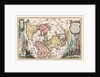 World map with Magellan?s circumnavigation (From Scherer?s Atlas novus), 1702-1703 by Heinrich Scherer