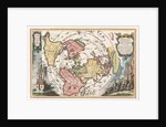 World map with Magellan?s circumnavigation (From Scherer?s Atlas novus), 1702-1703 by Heinrich Scherer