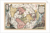 World map with Magellan?s circumnavigation (From Scherer?s Atlas novus), 1702-1703 by Heinrich Scherer