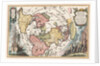World map with Magellan?s circumnavigation (From Scherer?s Atlas novus), 1702-1703 by Heinrich Scherer