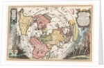 World map with Magellan?s circumnavigation (From Scherer?s Atlas novus), 1702-1703 by Heinrich Scherer