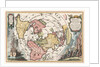 World map with Magellan?s circumnavigation (From Scherer?s Atlas novus), 1702-1703 by Heinrich Scherer