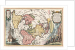 World map with Magellan?s circumnavigation (From Scherer?s Atlas novus), 1702-1703 by Heinrich Scherer
