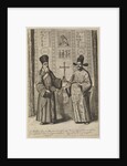 Matteo Ricci and Xu Guangqi. (From Athanasius Kirchers China Illustrata), 1667 by Athanasius Kircher