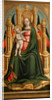 The Virgin and Child Enthroned and Two Angels, c. 1450 by Antonio Vivarini