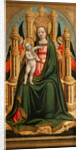 The Virgin and Child Enthroned and Two Angels, c. 1450 by Antonio Vivarini