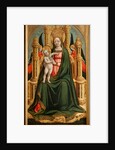 The Virgin and Child Enthroned and Two Angels, c. 1450 by Antonio Vivarini