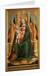 The Virgin and Child Enthroned and Two Angels, c. 1450 by Antonio Vivarini