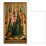 The Virgin and Child Enthroned and Two Angels, c. 1450 by Antonio Vivarini