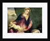 Madonna with Sleeping Child, Between 1540 and 1560 by Paris Bordone
