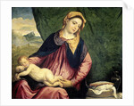Madonna with Sleeping Child, Between 1540 and 1560 by Paris Bordone
