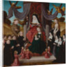 The Virgin and Child with Saint Anne (Anna Selbdritt), Saints Francis, Lidwina and donors, c. 1490-1 by Netherlandish master