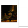 Still life with two Peacocks and a Girl, ca 1639 by Rembrandt van Rhijn