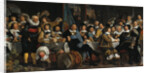 The celebration of the peace of Münster, 18 June 1648, in the headquarters of the crossbowmens civi by Bartholomeus van der Helst