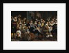 The celebration of the peace of Münster, 18 June 1648, in the headquarters of the crossbowmens civi by Bartholomeus van der Helst
